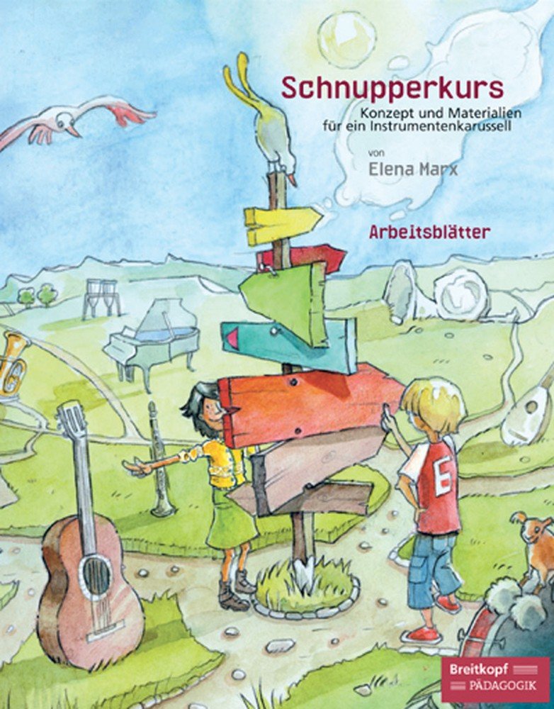Schnupperkurs Konzept und Materialien für ein Instrumentenkarussell - Basispaket (Klavier, Violine, Gitarre, Blockflöte) (EB 8764): Konzept und ... - Basispaket (Klav, Vl, Git, Blfl) Sheet Music