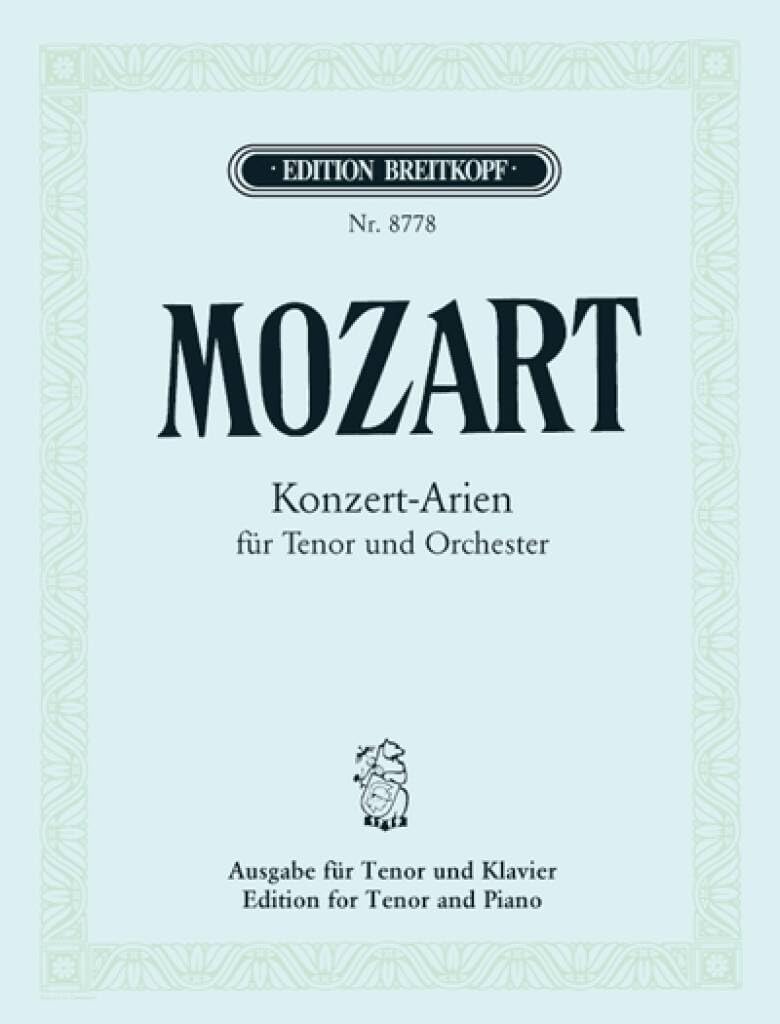 Sämtliche Konzert-Arien für Tenor - Breitkopf Urtext (EB 8778): Tenor und Klavier Sheet Music