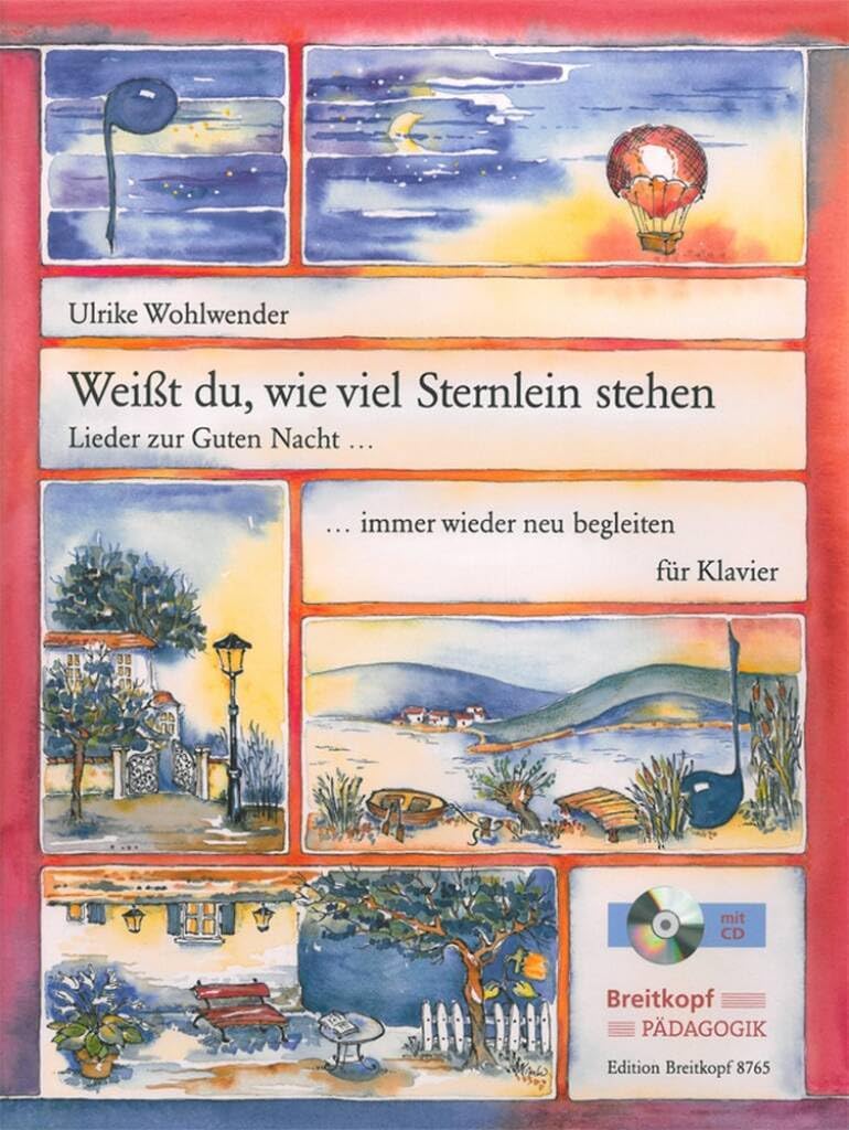 Weißt du, wie viel Sternlein stehen - Lieder zur Guten Nacht, immer wieder neu begleiten für Klavier mit CD (EB 8765) Sheet Music