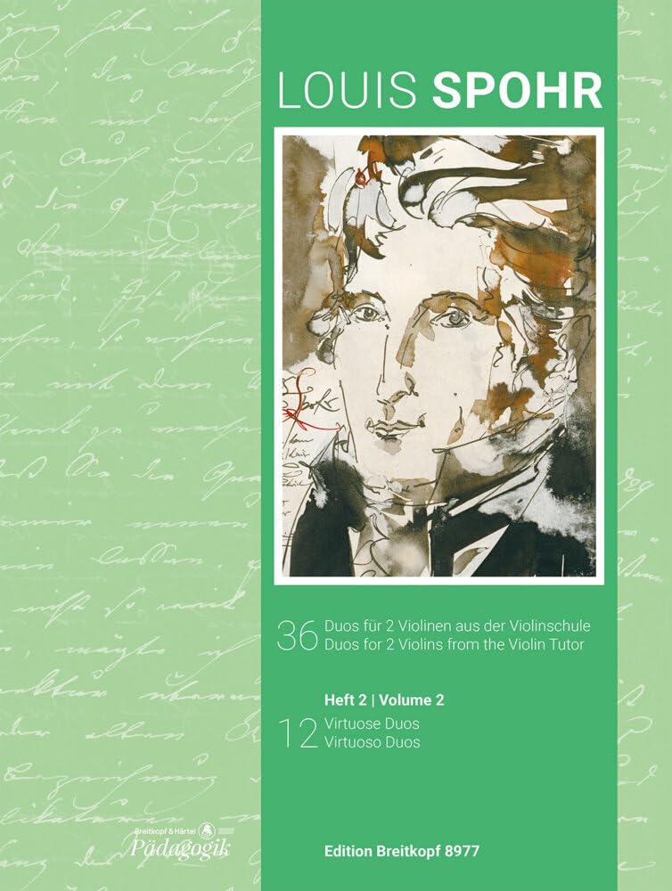 36 Duos für 2 Violinen aus der Violinschule Heft 2 (EB 8977): 12 virtuose Duos – In Zusammenarbeit mit der Internationalen Louis Spohr Gesellschaft e.V. - Heft 1: 24 leichte Duos Sheet Music