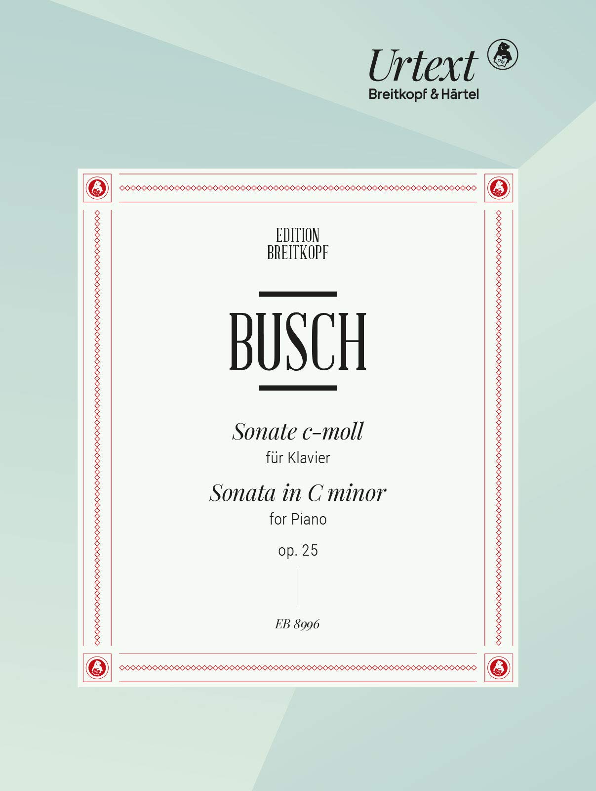 Sonate c-moll für Klavier op. 25 (EB 8996): Noten für Klavier Sheet Music