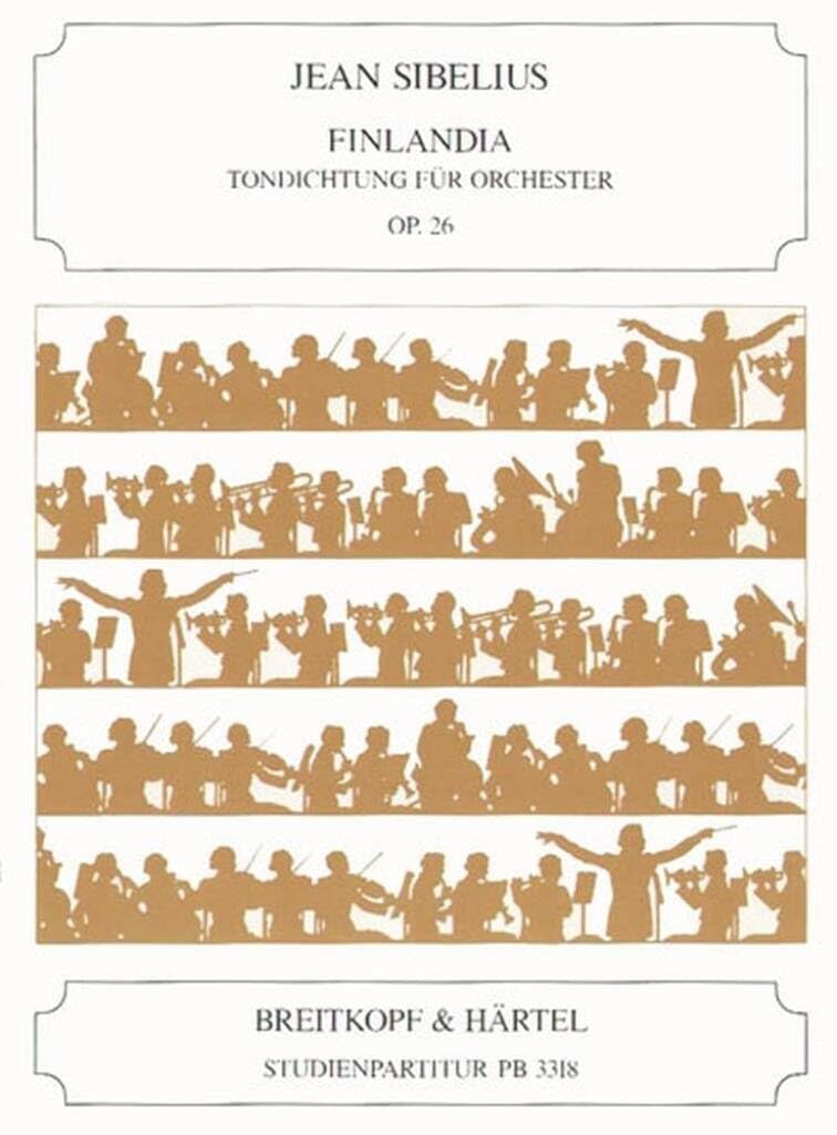 Finlandia op. 26 - Tondichtung für Orchester - Studienpartitur (PB 3318) Sheet Music