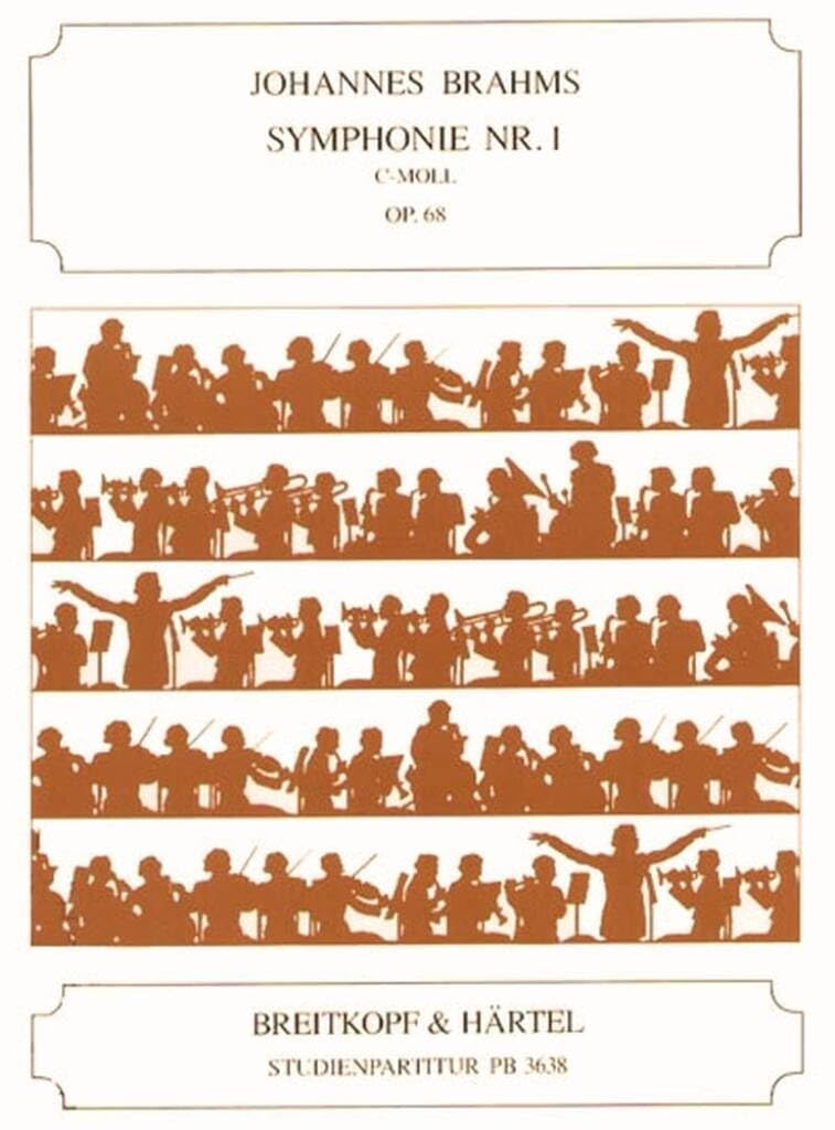Symphonie Nr. 1 c-moll op. 68 - Breitkopf Urtext (PB 3638): Studienpartitur. Hrsg. v. Hans Gal Sheet Music