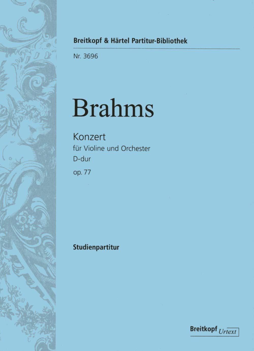 Violinkonzert D-dur op. 77 - Breitkopf Urtext - Studienpartitur (PB 3696) Sheet Music