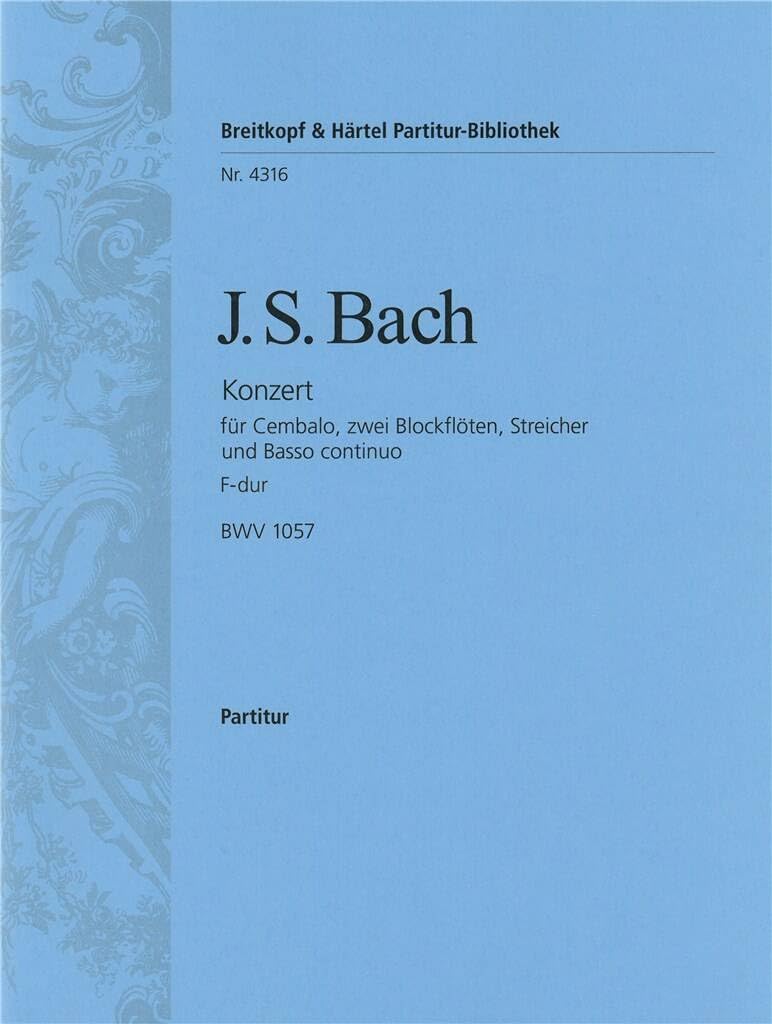 CEMBALOKONZERT F-DUR BWV 1057 Sheet Music