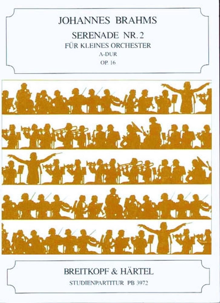 Serenade Nr. 2 A-dur op. 16 - Breitkopf Urtext - Studienpartitur (PB 3972) Sheet Music