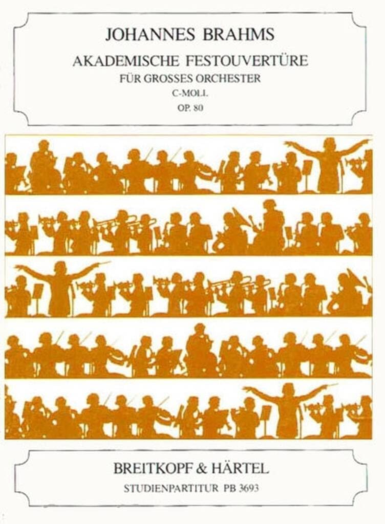 Akademische Festouvertüre c-moll op. 80 - Breitkopf Urtext - Studienpartitur (PB 3693) Sheet Music