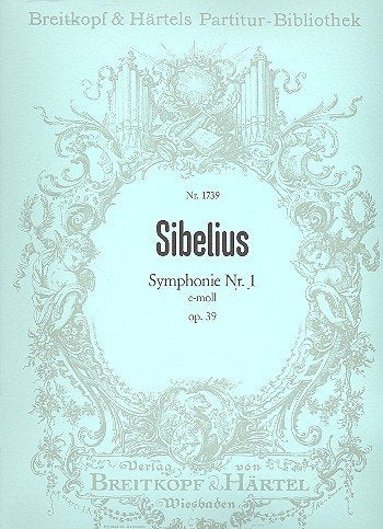 Sinfonie e-Moll Nr.1 op.39 : für Orchester Partitur Sheet Music