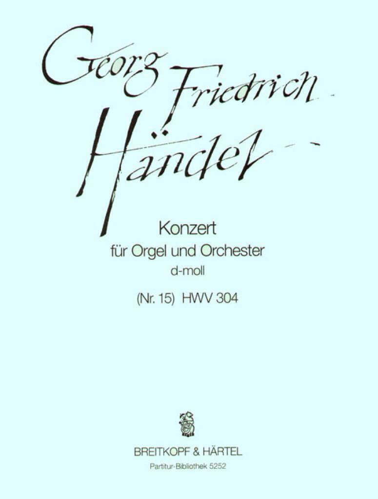 ORGELKONZ.D-MOLL(NR.15) HWV304 Sheet Music