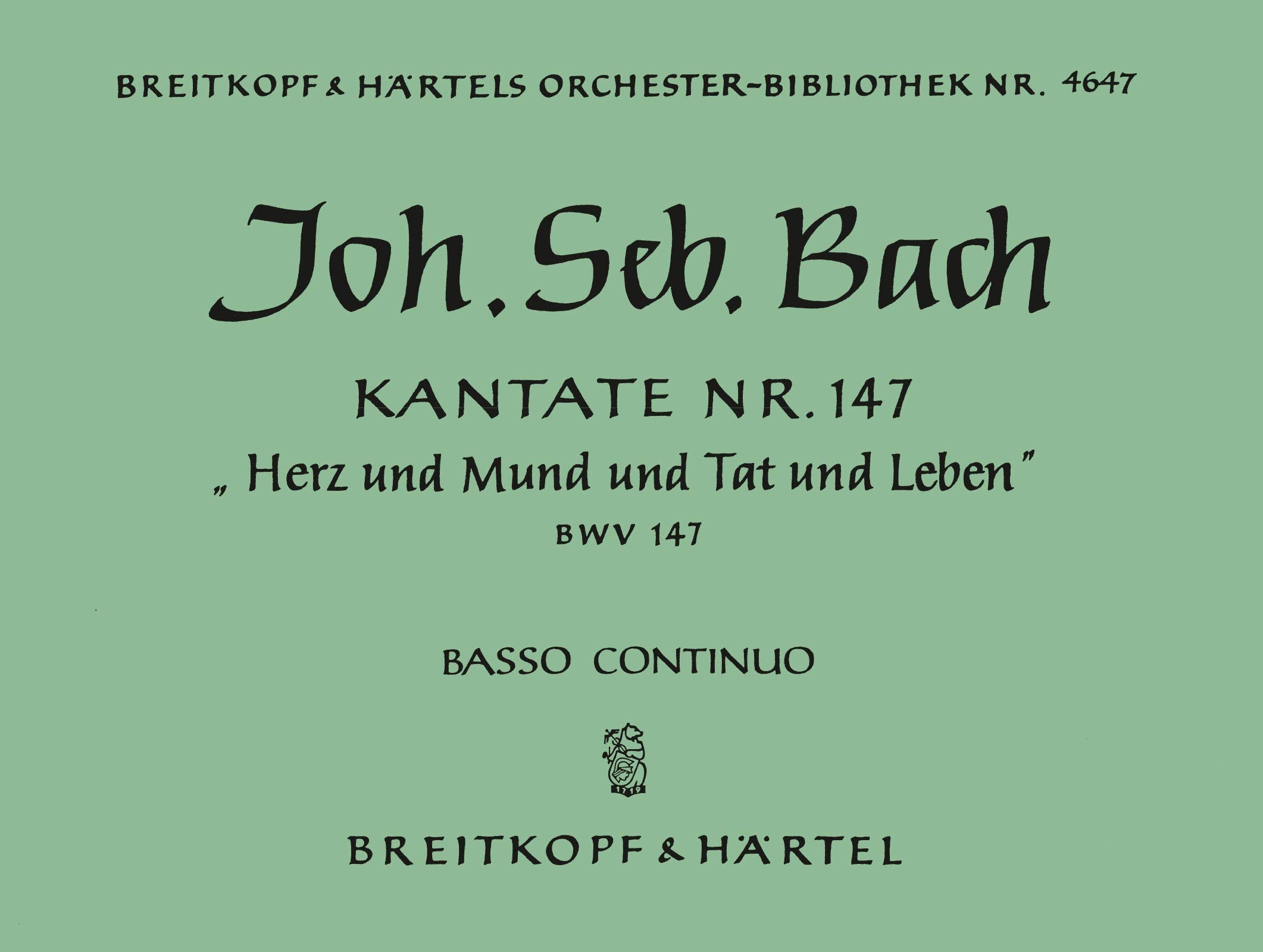 KANTATE 147 HERZ UND MUND UND Arts & Music