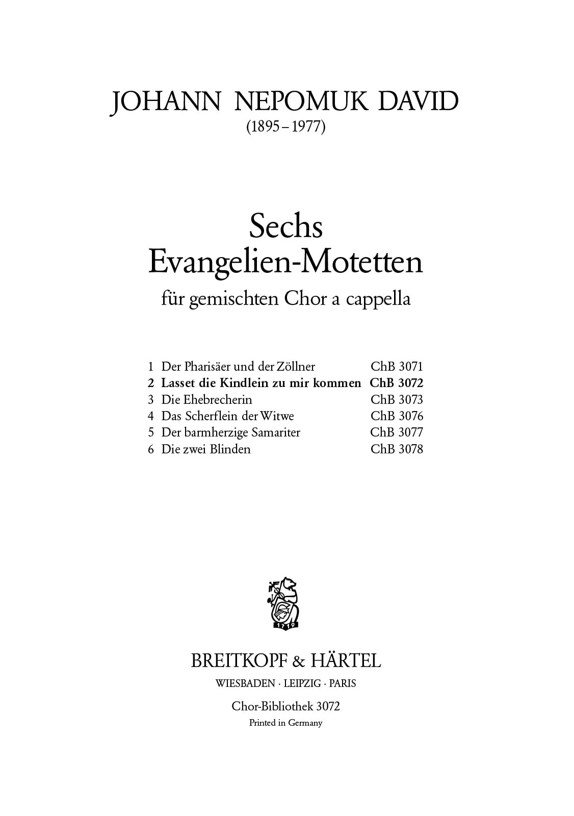 6 EVANGELIEN-MOT. 2.LASSET DIE Arts & Music