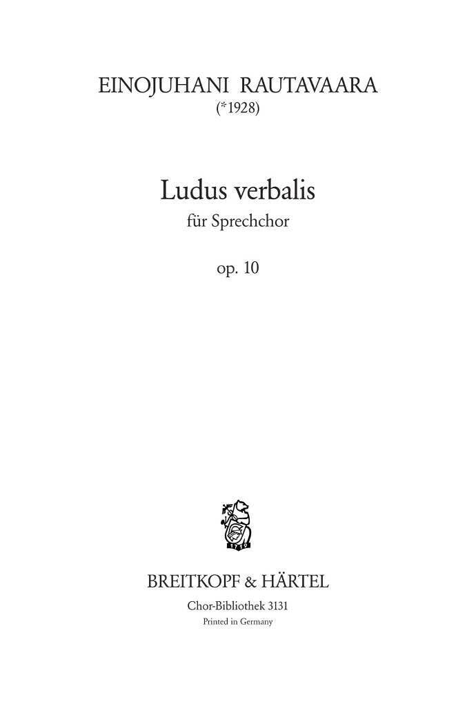 LUDUS VERBALIS OP. 10 Arts & Music