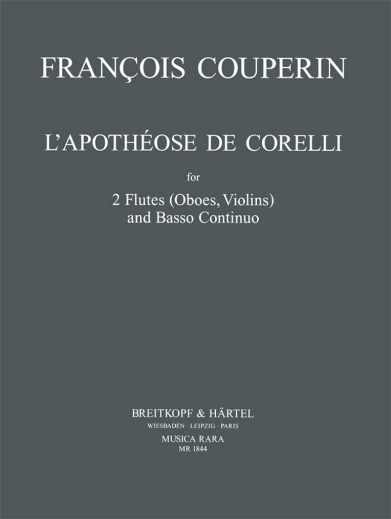 L'Apothéose de Corelli für 2 Flöten(Oboe, Violine) und Bc (MR 1844) Sheet Music