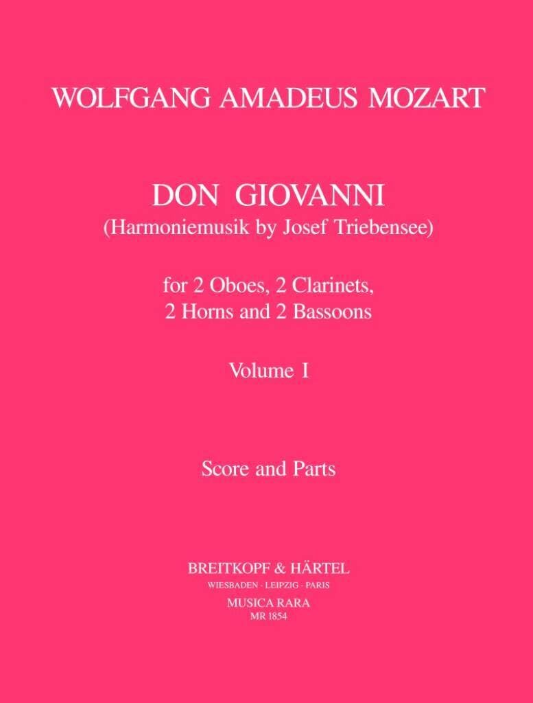 Don Giovanni KV 527 Harmoniemusik von J. Triebensee Band 1 (MR 1854) Sheet Music