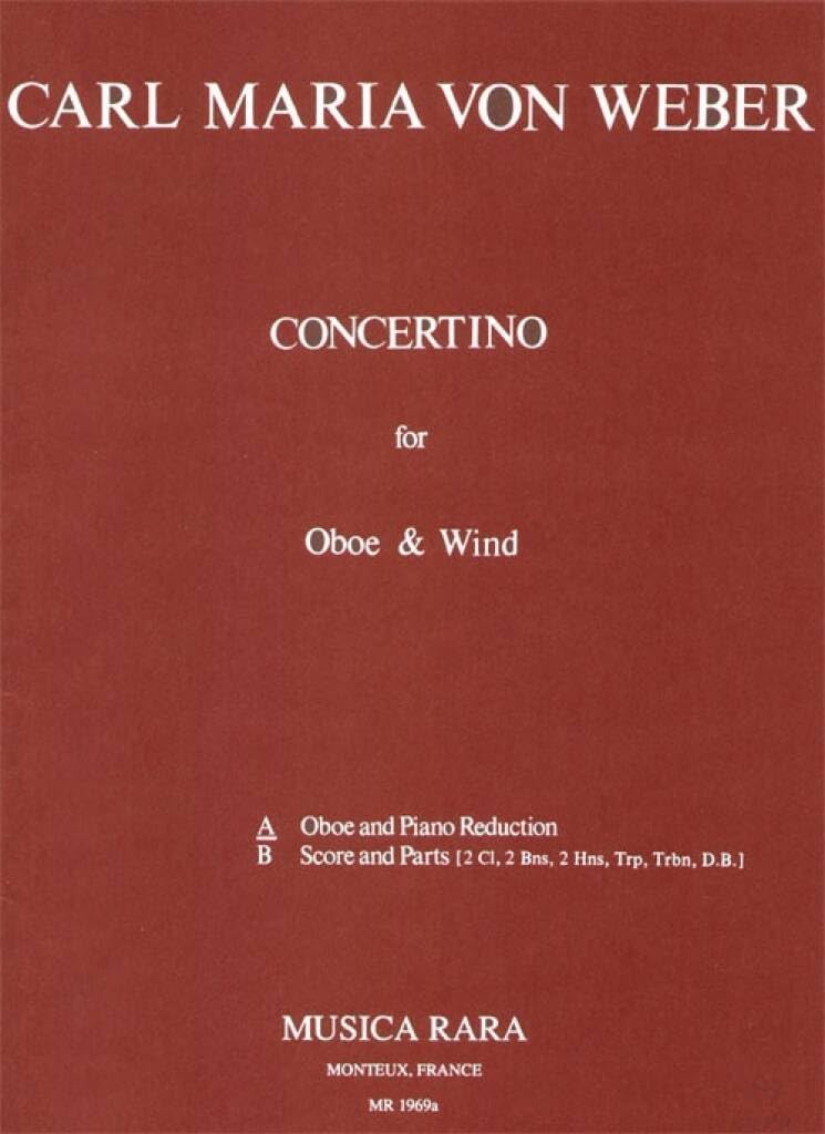 Concertino in C-dur - Ausgabe für Oboe und Klavier (MR 1969a) Sheet Music