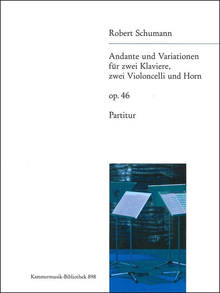 Andante und Variationen op. 46 für 2 Klaviere, 2 Celli und Horn - Klavierpartitur (KM 898-00) Arts & Music