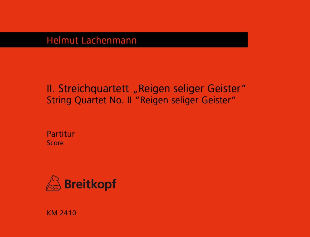 REIGEN SELIGER GEISTER (PARTITUR) MUSIQUE D'ENSEMBLE Sheet Music