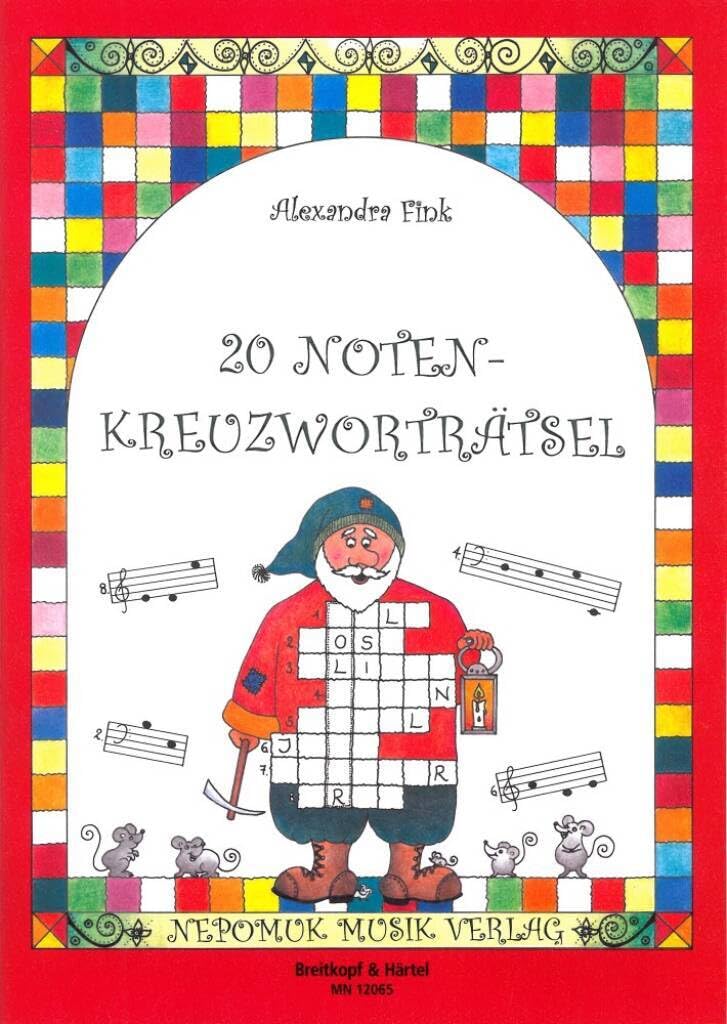 20 Noten-Kreuzworträtsel - Rätselhefte zum Ausfüllen von Noten-Kreuzworträsteln Heft 1 (MN 12065) Sheet Music