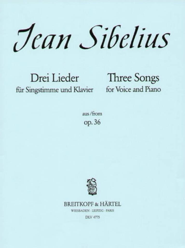 3 Lieder aus op. 36 für mittlere Stimme und Klavier - Schwarze Rosen - Doch mein Vogel... - Ballspiel in Trianon (DLV 4775) Sheet Music