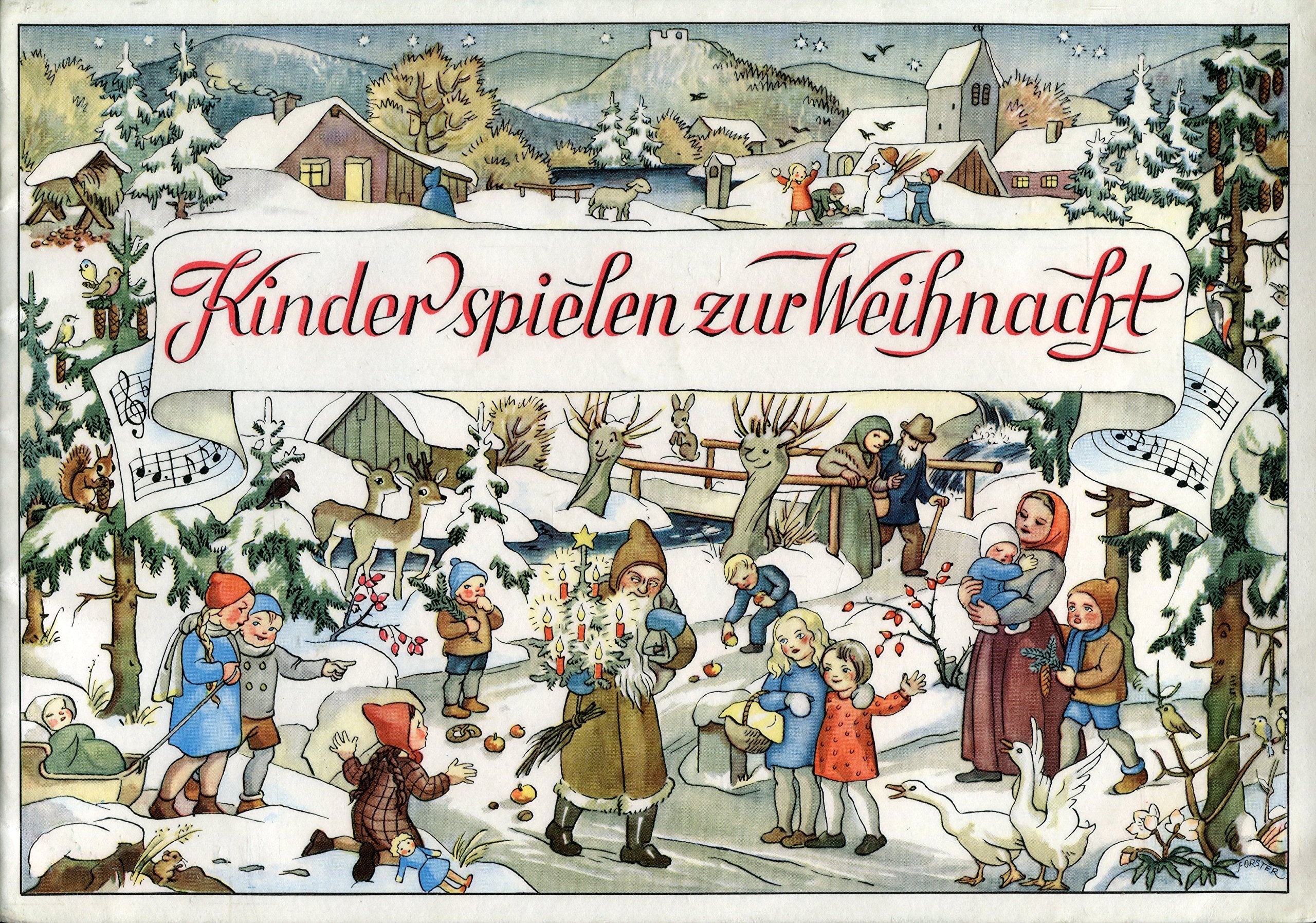 Kinder Spielen zur Weihnacht. Weihnachtslieder in leichten Sätzen zum Singen und Zusammenspiel mit Klavier, Geige oder Flöte Sheet Music