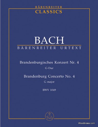 Brandebourgisches Konzert G-dur BWV 1049 (Nr. 4) cd