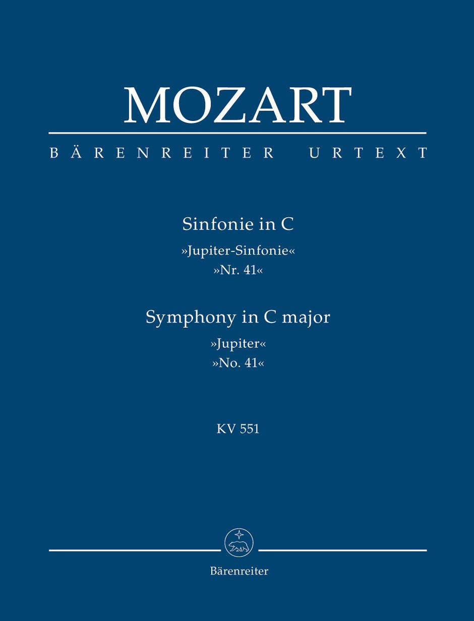 Sinfonie C-Dur KV 551 'Jupiter' (41). Studienpartitur: Urtext der Neuen Mozart-Ausgabe Sheet Music