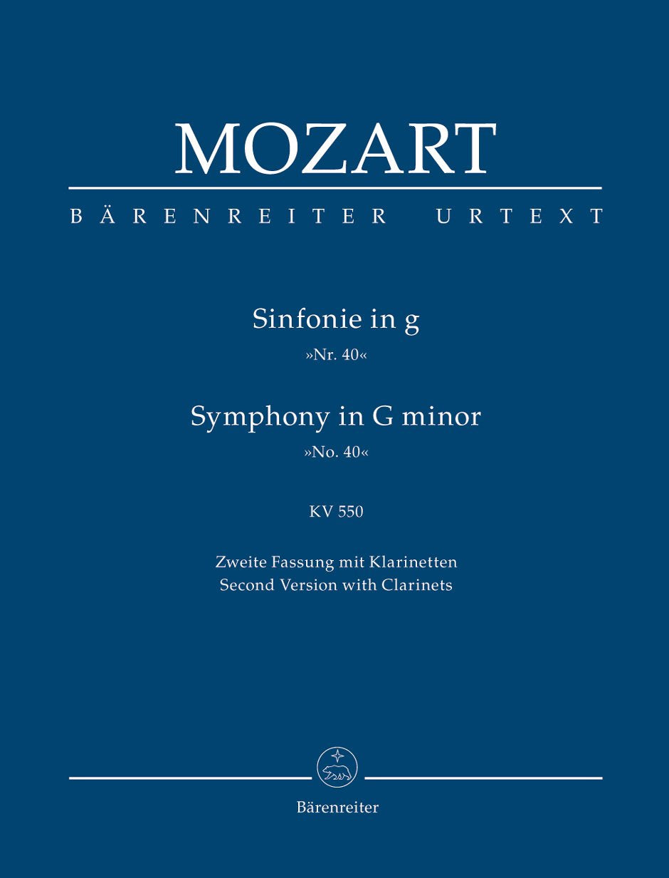 Sinfonie in g Nr.40 Zweite Fassung mit Klarinetten - Symphony in G minor No 40 KV 550 Second Version with Clarinets book