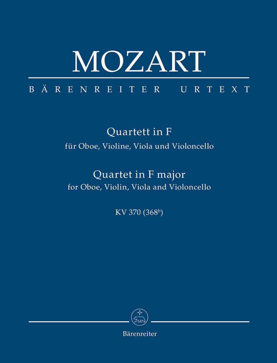 Oboenquartett F-Dur KV 370 (368b). Studienpartitur, Urtextausgabe Sheet Music