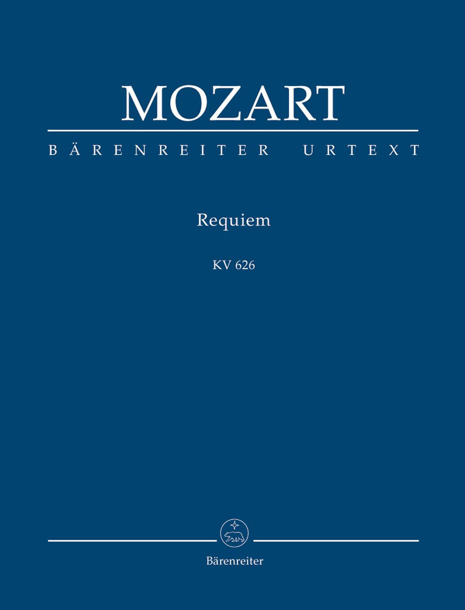 Requiem KV 626 -Mozarts Fragment mit den Ergänzungen von Joseph Eybler und Franz Xaver Süßmayr-. BÄRENREITER URTEXT. Studienpartitur, Urtextausgabe: ... Süßmayr. Urtext der Neuen Mozart-Ausgabe Sheet Music