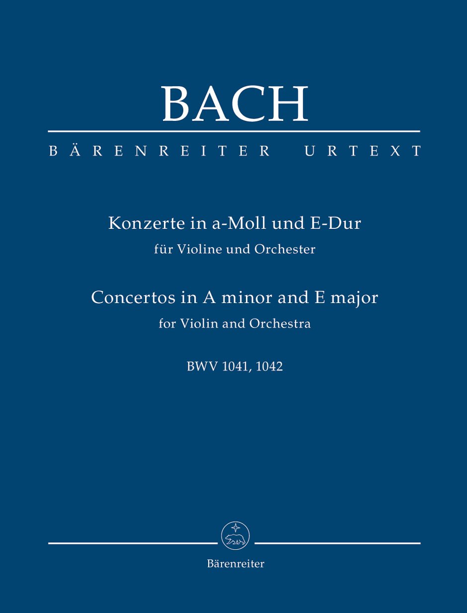 Konzerte in a-Moll und E-Dur für Violine und Orchester BWV 1041, BWV 1042.Studienpartitur book