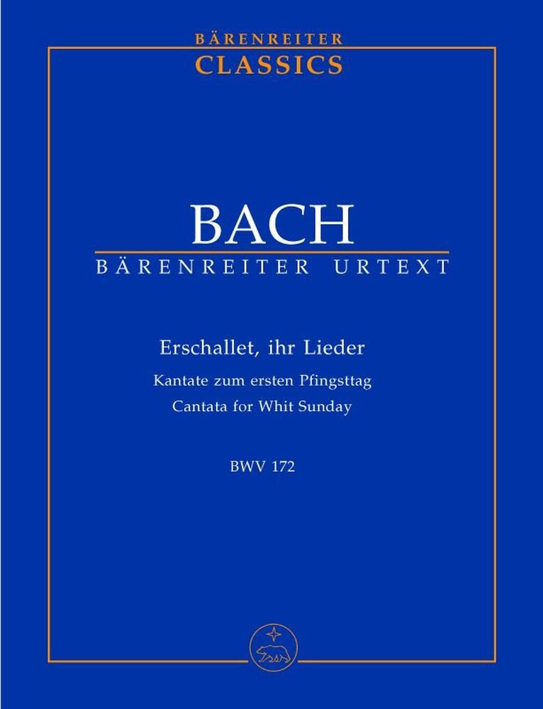 BARENREITER TASCHENPARTITUREN BACH J.S. - ERSCHALLET, IHR LIEDER BWV 172 - STUDIENPARTITUR Klassische Noten Taschenpartitur Sheet Music