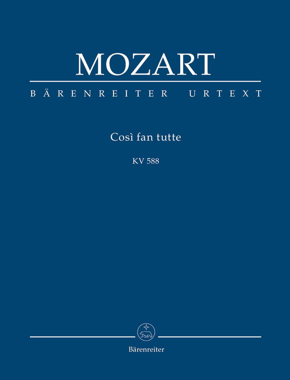 Così fan tutte ossia La scuola degli amanti KV 588 -Dramma giocoso in zwei Akten-. Studienpartitur, Urtextausgabe book