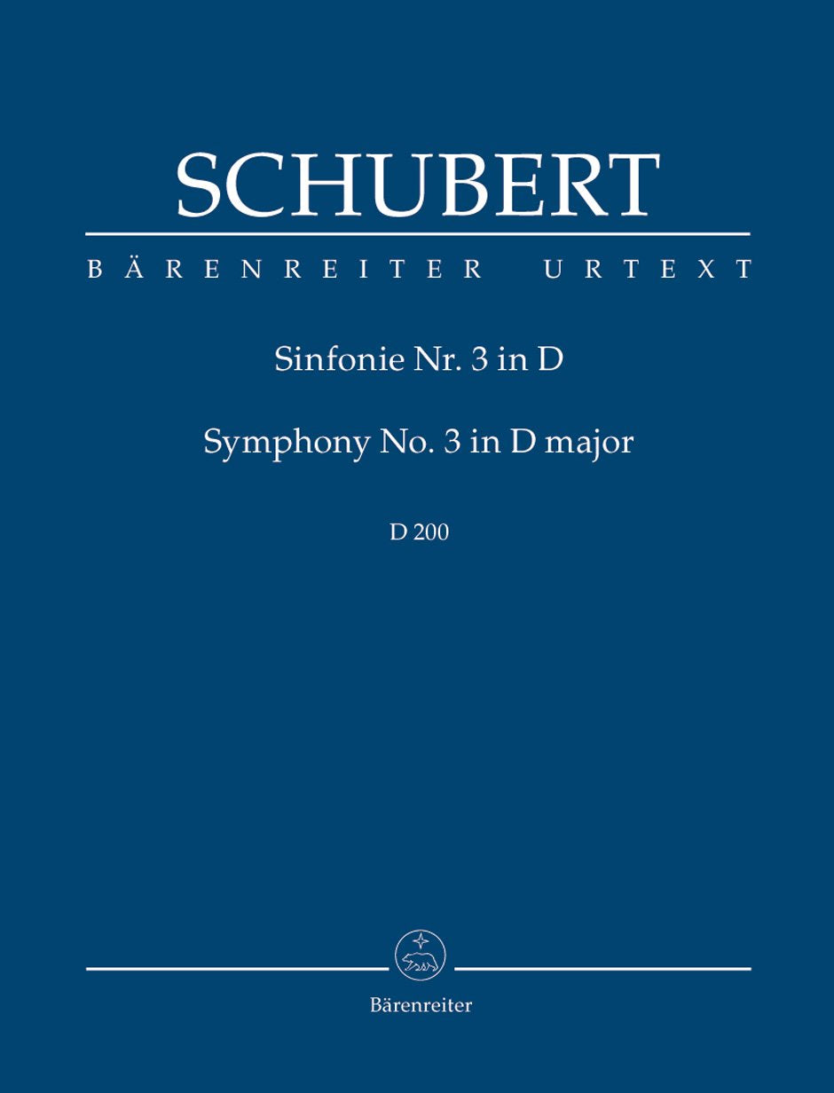 Sinfonie Nr. 3 D-Dur D 200. Studienpartitur, Urtextausgabe. BÄRENREITER URTEXT Sheet Music