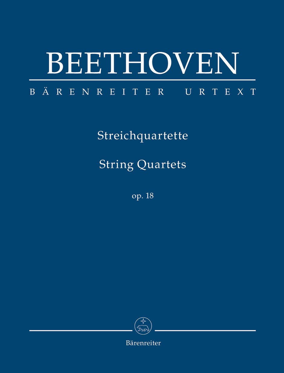 Quartette Op 18 (Nr 1-6). Streicher, Quartett Sheet Music