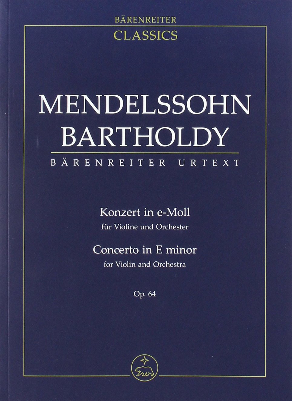 Violinkonzert e-Moll op.64, Studienpartitur der 2. Fassung. Concerto in E minor for Violin and Orchestra Arts & Music