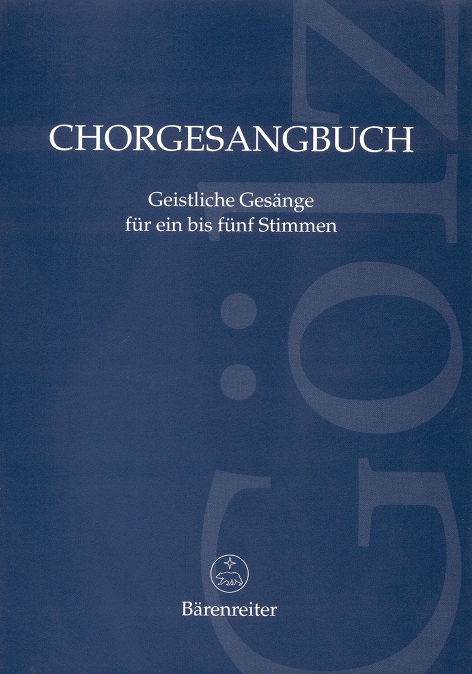 Product Image: Chorgesangbuch. Geistliche Gesänge