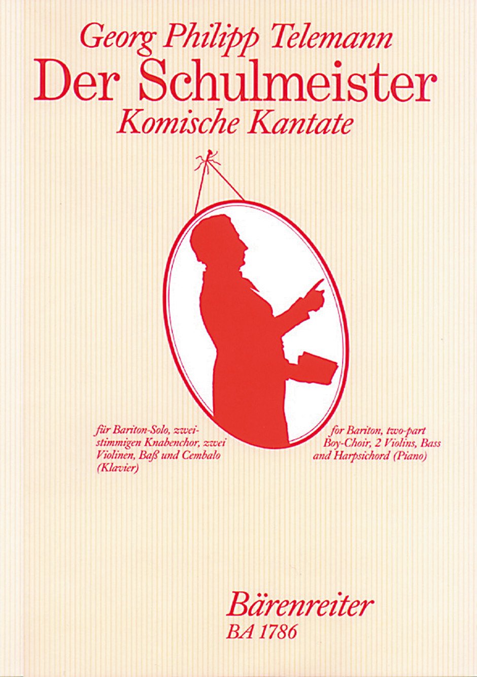 Der Schulmeister -Komische Kantate-. Partitur, Stimmensatz book