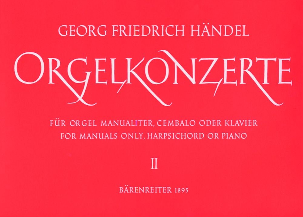 Concertos for Organ Op.4 Volume II Nos. 4-6 Sheet Music