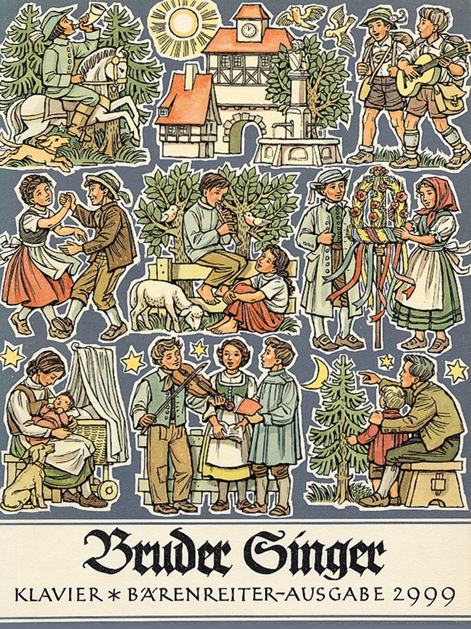 Bruder Singer, Volksliedsammlung. Klavierausgabe, einmalige Jubiläumsedition: Volksliederbuch. (Mit Texten, alle Strophen). Jubiläumsedition m. e. Vorw. v. Michael Töpel Sheet Music