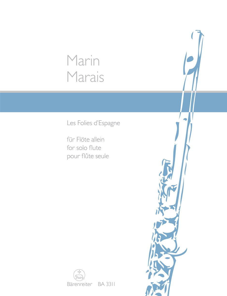 Les Folies d'Espagne for solo flute cd