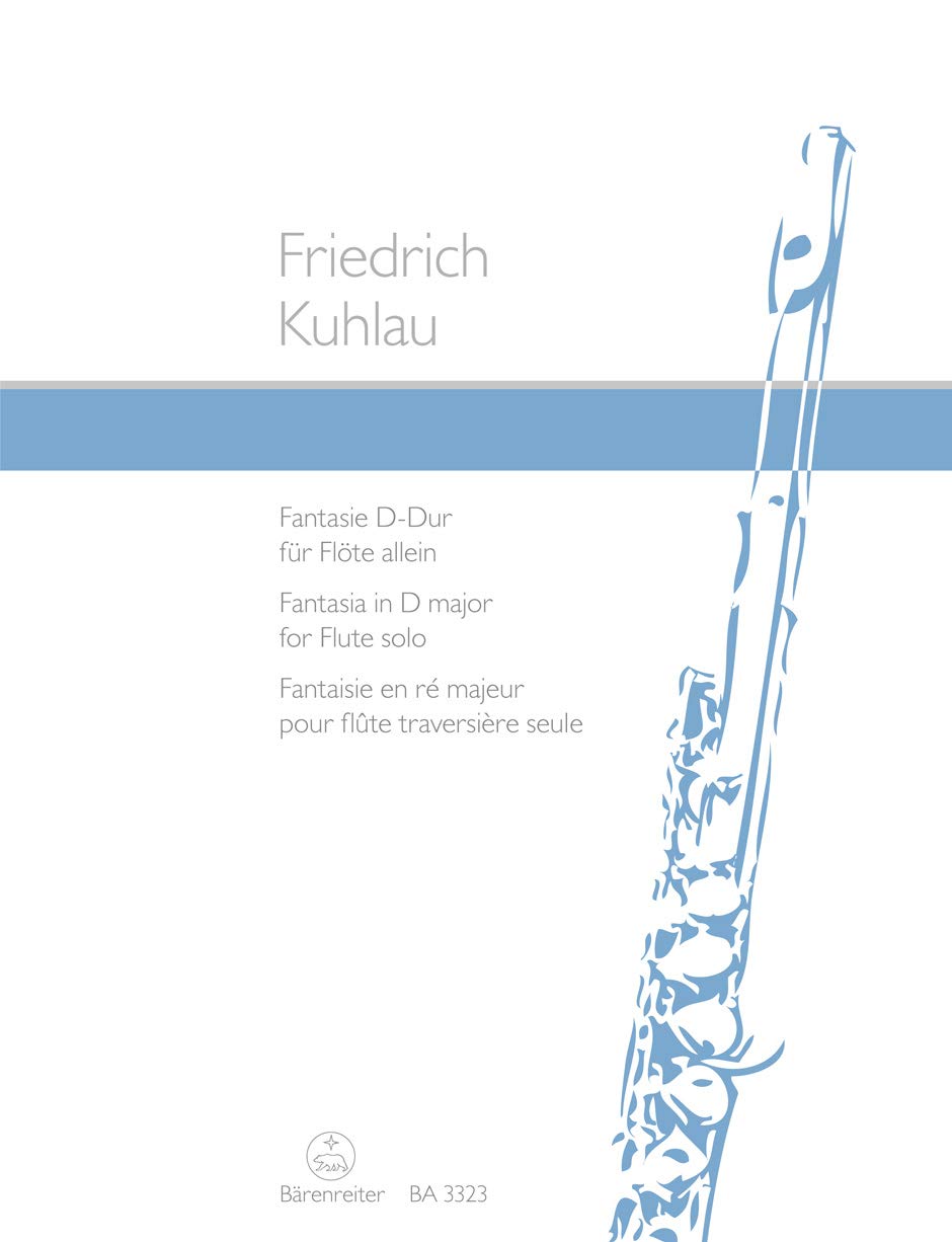 Fantaisie en ré majeur Op.38/1 (ancienne édition) --- Flûte traversière solo book