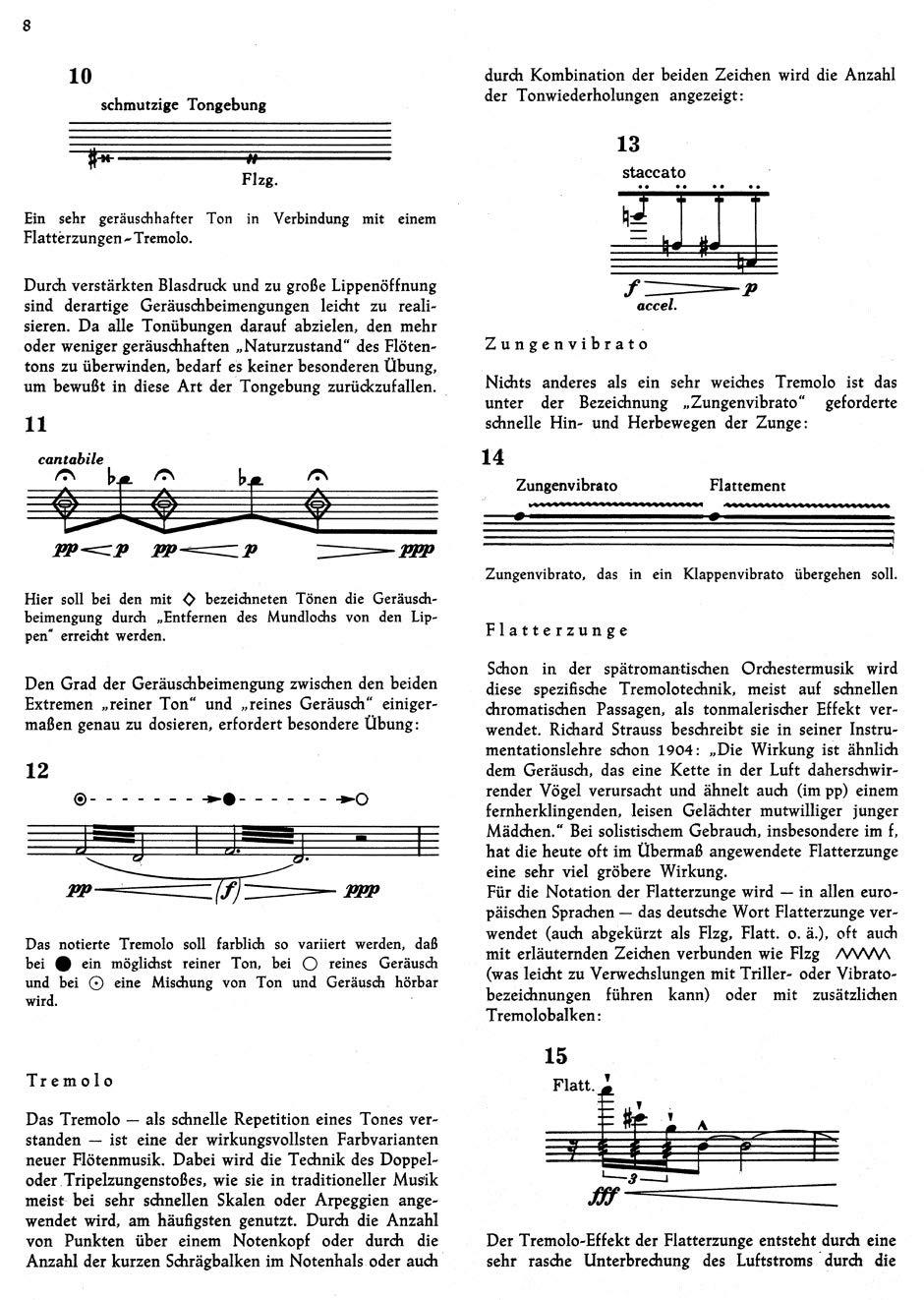 Neue Spieltechniken in der Querflotenmus. nach '50 - Flute - Buch Music