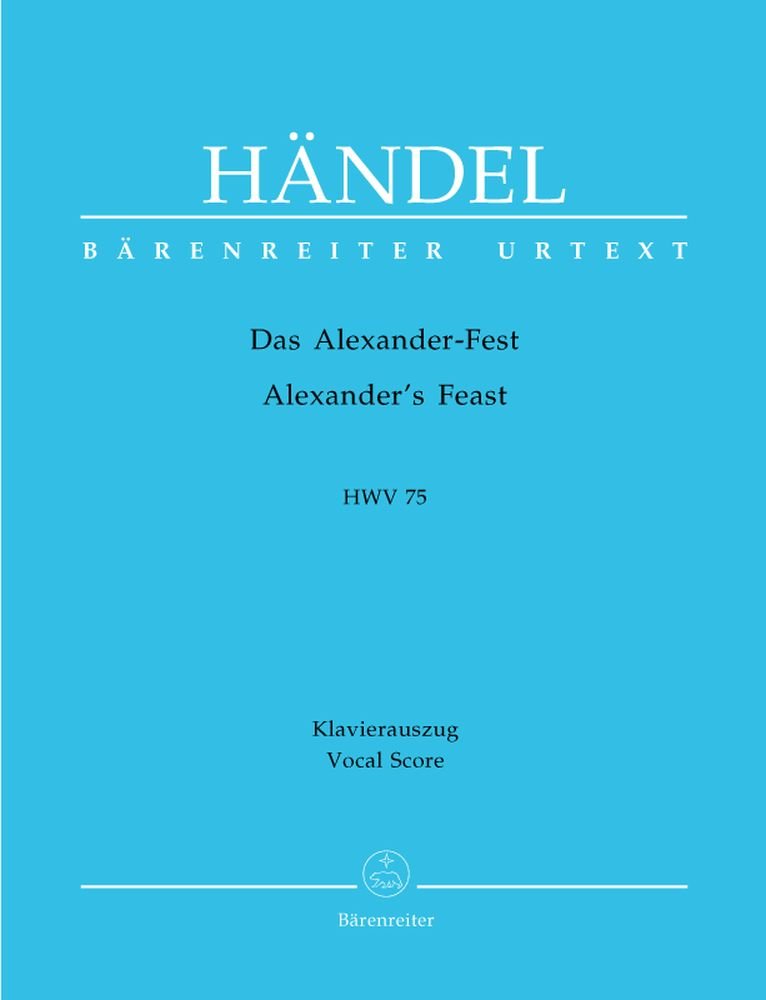 Das Alexander Fest Hwv 75. Klavierauszug Sheet Music