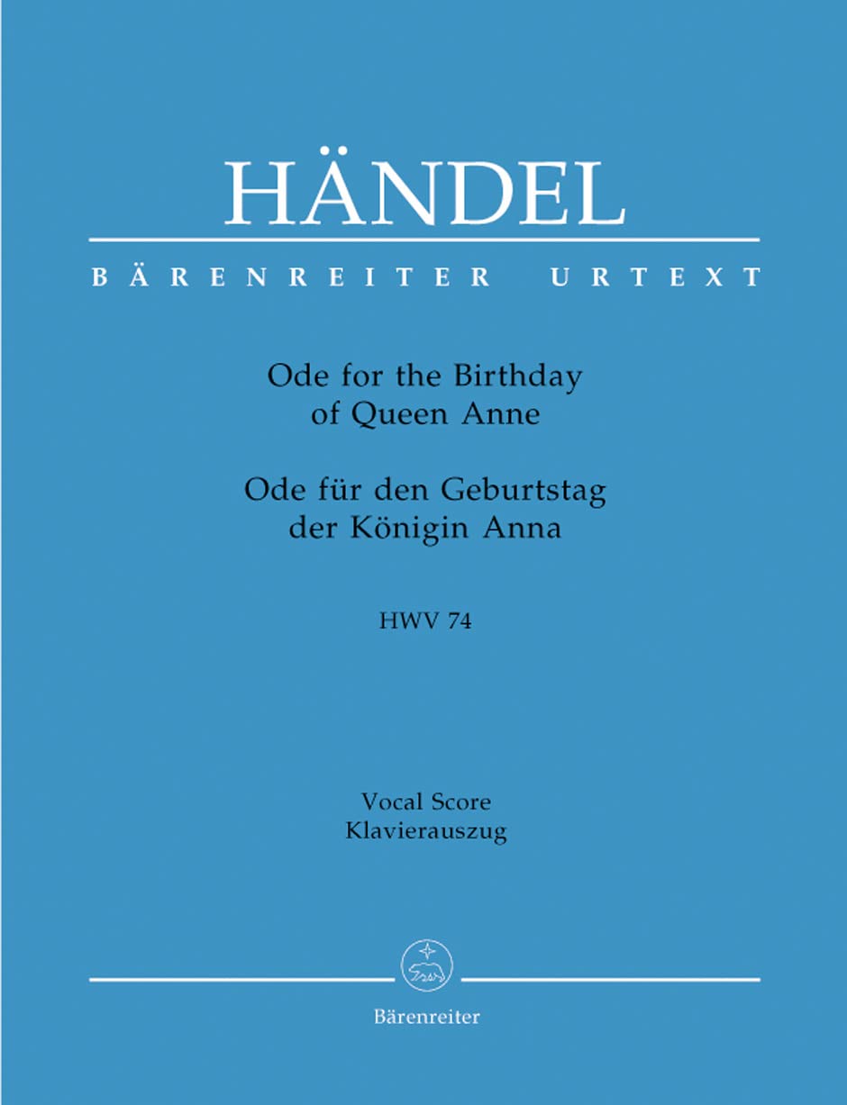 Ode for the Birthday of Queen Anne HWV 74. cd