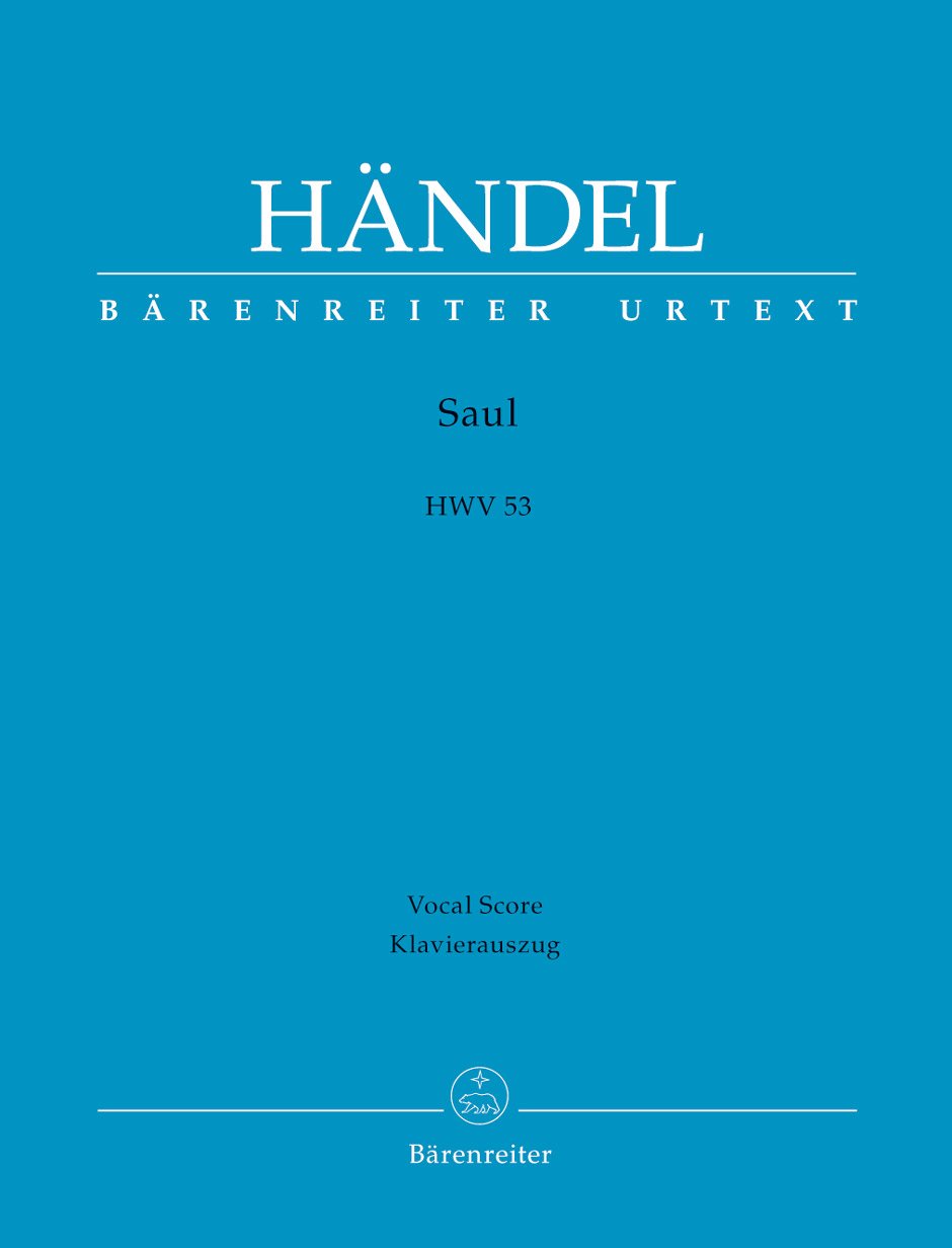 Saul HWV 53. Klavierauszug, Urtextausgabe Music