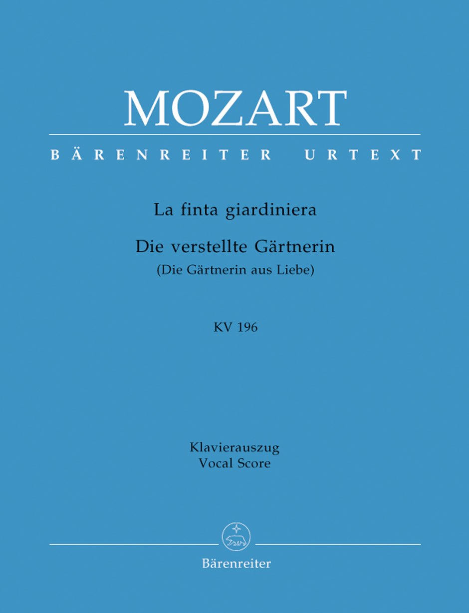 La finta giardiniera. Die verstellte Gärtnerin (Die Gärtnerin aus Liebe) KV 196. Klavierauszug Books