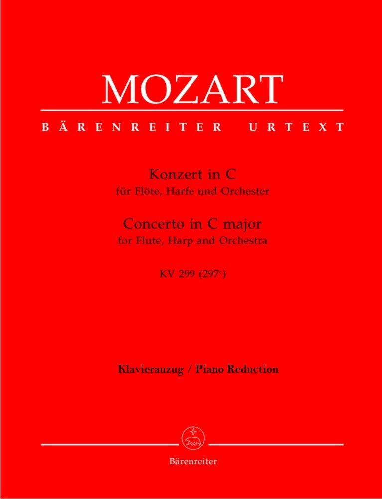 Konzert C-Dur KV 299 (297c) - Fl Ha Orch. Flöte, Harfe, Klavier Sheet Music