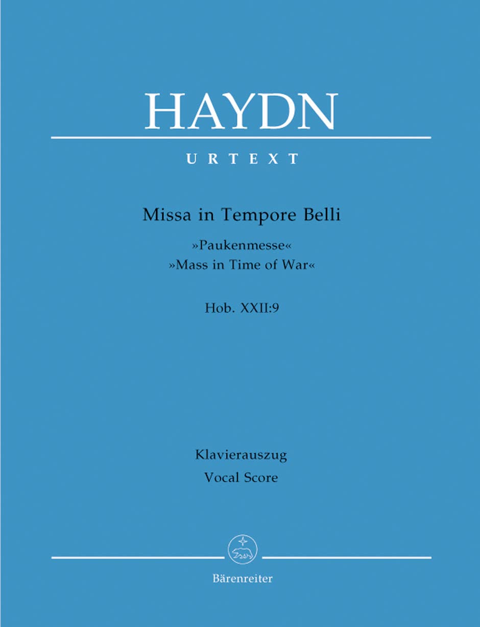 Missa In Tempore Belli Hob.XXII:9 (Pauken-Messe) --- Chant(SATB)/Piano Sheet Music