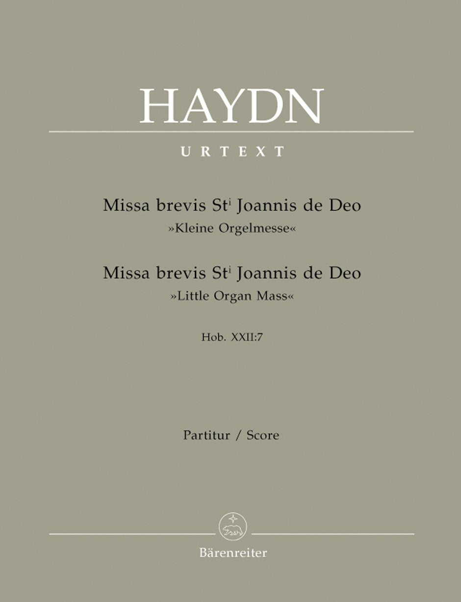 Missa brevis St. Joannis de Deo Hob. XXII:7 ""Kleine Orgelmesse"". Partitur, Urtextausgabe Sheet Music