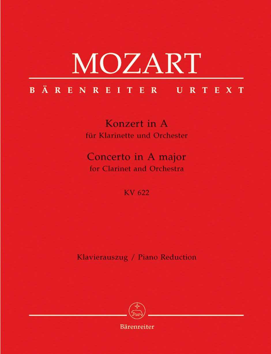 Konzert in A für Klarinette und Orchester. KV 622. Concerto in A major for Clarinet and Orchestra KV 622 Sheet Music